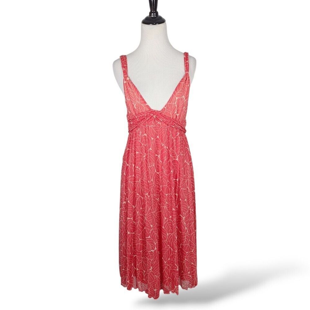 Diane von furstenberg glen Midi dress 6 Silk Babydoll Empire Waist Beachy